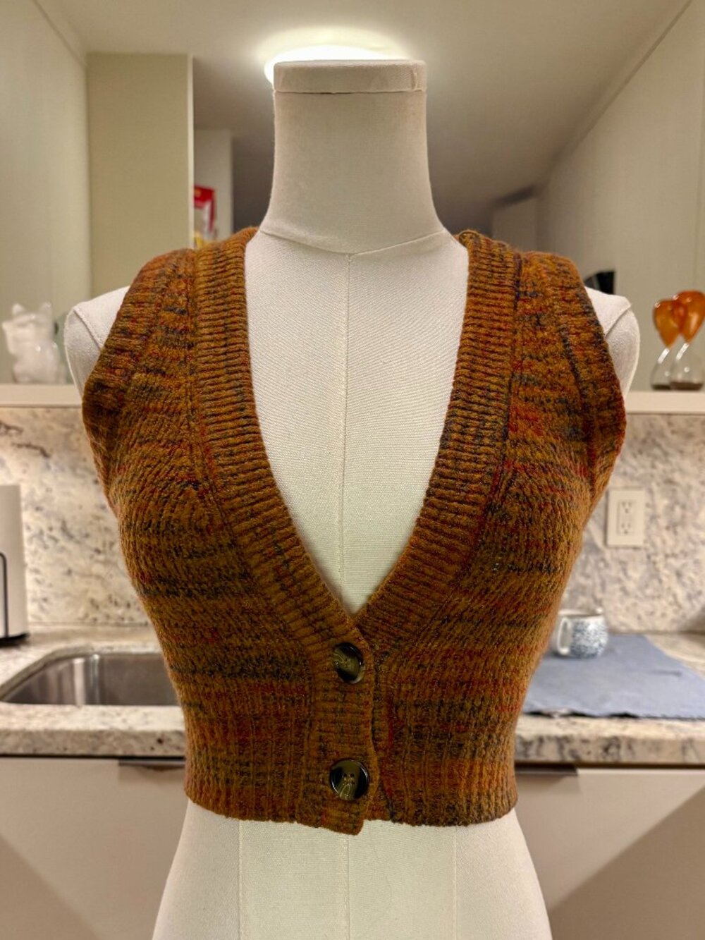 For Love or Lemons Helena Crop Sweater Vest